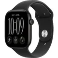 Apple Watch Series 12 GPS 46mm Black Aluminium Gehäuse mit Black Sport Band - M/L