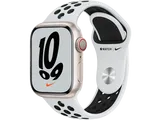 APPLE Watch Series 7 NIKE GPS + CELLULAR 41mm Aluminiumboett i Stjärnglans &#8211; Nike Sportband i Svart