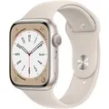 Apple Watch Series 8 GPS + Cellular - 45 mm - Starlight Aluminium-behuizing met Starlight Sport Band (MNK73NF/A)