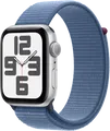 Apple Watch SE (2022) 44 mm Silber Aluminium Sport Loop