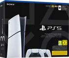 PlayStation 5 Slim Digital Edition + Manette Supplu00e9mentaire Blanc
