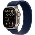 Apple Watch Ultra 2 GPS + Cellular 49 mm Natural Titanium Case met Blauwe Trail Loop M/L