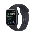 Apple Watch SE GPS 2ème génération, boîtier Aluminium Minuit 44mm avec Bracelet Sport Minuit