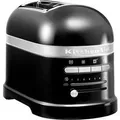 KitchenAid Toaster Artisan 5KMT2204EOB ONYX BLACK, 2 kurze Schlitze, fu00fcr 2 Scheiben, 1250 W, mit Sandwichzange