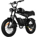 PIXAR E-Bike Cityrad 20*4 Zoll Fatbike Elektrofahrrad mit herausnehmbarem 48V 30Ah Akku, 7 Gang, Heckmotor, 1440 Wh, Fahrradbeleuchtung, Stu00e4nder, 