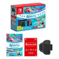 NINTENDO SWITCH Red &amp; Blue with Nintendo Switch Sports &amp; Nintendo Online, Red,Blue