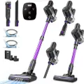 Vexilar V8PRO Akku Staubsauger Selbststehend, Staubsauger Kabellos mit 45min Laufzeit, 35KPa Akkustaubsauger, 6-in-1 Tragbarer und kompakter Handstaub
