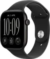 Apple Watch Series 12 (46mm) GPS Smartwatch Alu mit Sportarmband S/M schwarz/schwarz