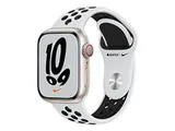 Apple Watch Series 7 Nike GPS+Cellular 41mm in alluminio Galassia - Sport platino/nero