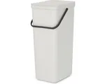 Brabantia Sort & Go Prullenbak - 40 liter - Light Grey