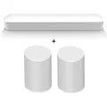 Sonos Entertainment Set - mit Beam (2. Gen.) und 2 Era 100 - Weiß