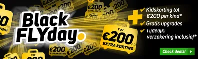 Black FLYday bij Corendon - 200,- korting + upgrades