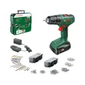 Bosch Akkuschrauber EasyDrill 18V-40 (Schrauben oder Bohren in Holz, Metall und Kunststoff; 241-teiliges Bit-Set; 1 Akku 1,5Ah und Ladegerät; 18 Volt 
