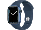 Apple Watch Series 7 41 Mm Blauw Aluminium / Blauwe Sportband