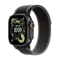 Apple Watch Ultra 3 GPS + Cellular, Cassa 49 mm in titanio nero con Trail Loop nero/cenere - M/L