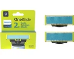 Philips OneBlade Anti-Frictie Blade - Vervangmesjes - Scheermesjes - 2 stuks -QP225/50