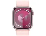 Apple Watch Series 9 - 45mm - Case with Light Pink Sport Loop - Roze Aluminium