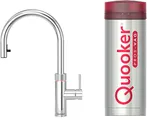 Quooker Flex - Kokendwaterkraan - PRO3 Reservoir - Chroom - 3 in 1 keukenkraan - met C uitloop