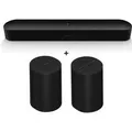Sonos Entertainment Set - mit Beam Gen 2 und 2x Era 100 - Schwarz