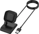 Smartwatch vervangende USB-oplader Dock-opladeradapter voor Fitbit Versa 2, kabellengte: 1m (zwart)