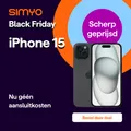 Apple iPhone 15 128GB Zwart + 3 maanden gratis Apple TV+