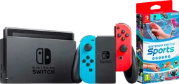 Nintendo Switch Rot/Blau + Nintendo Switch Sports
