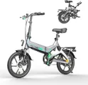 HITWAY Elektrische fiets lichtgewicht | URBAN E-BIKE Inklapbaar | 16 inch elektrische fiets met schijfremmen | 7.5AH Maximale snelheid 25 km/u | Vaarb