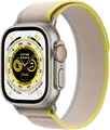 Apple Watch Ultra 4G 49 mm Trail Loop Armband Gelb/Beige S/M