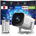 XGODY Smart Projektor 4K/1080P Unterstützt Neueste Apps WiFi 6 BT5.4 LCD-Beamer (260 lm, 3840 x 2160 px, Ultrakurzdistanzbeamer bietet großes Bild im 
