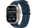 Apple Watch Ultra 2 (2023), GPS + Cellular, 49 mm, Caja de titanio, Gesto doble toque, Correa Ocean Band color Azul