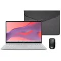ASUS Chromebook CX1505CTA Laptop, 39,6 cm (15,6 inch), Full HD (Intel N50, 4 GB RAM, 128 GB eMMC, ChromeOS) QWERTY-hoes en muis inclusief 3 maanden Go