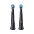 Oral-B iO Ultieme reiniging, originele opzetborstels voor elektrische Oral-B iO tandenborstels, 'borstelharen in borstels', zwart, 2 stuks