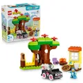 LEGO DUPLO Bluey Pizzameisjes met Muffin en Bluey - Educatief Speelgoed voor Peuters - Montessori Bouwpakket met Auto, 2 Figuren en Schommel - Cadeau 
