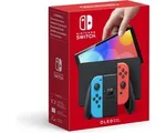 Nintendo Switch (modèle OLED) rouge néon/bleu néon