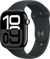 Apple Watch Series 10 46u00a0mm Schwarz Sportarmband S/M