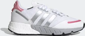 adidas ZX 1K Boost W Dames Sneakers &#8211; Ftwr White/Silver Met./Hazy Rose &#8211; Maat 36 2/3