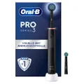 Oral-B PRO 3 3000 Elektrische Zahnbürste — Electric Toothbrush Inkl. 2 CrossAction Aufsteckbürsten mit 3 Putzmodi und visueller 360° Andruckkontrolle 