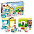 LEGO DUPLO Town Life At The Day Nursery, Educational Toy for 2+ Year Old Toddlers, Learning Set with Building Bricks and 4 Figures incl. Preschool Tea