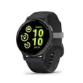 Garmin Vivoactive 5 Music, Smartwatch, Sporthorloge, AMOLED-Scherm, 11 dagen batterij, Sportapps 30+, Meditatie, Garmin Pay, Slaapcoaching, Zwart