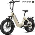 TTGO E-Bike Klapprad 20 Zoll, 4,0'' Fatbike-Reifen, 70Nm, Lockout-Federgabel, Faltrad, 7 Gang SHIMANO, Kettenschaltung, Heckmotor, 864 Wh, 140km, Dreh