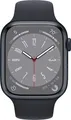 Apple Watch Series 8 - Smartwatch dames en heren - 41mm - Middernacht Aluminium