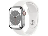 APPLE Watch Series 8 GPS + Cellular 41mm Cassa in acciaio inossidabile color grafite con Cinturino Sport Mezzanotte &#8211; regular